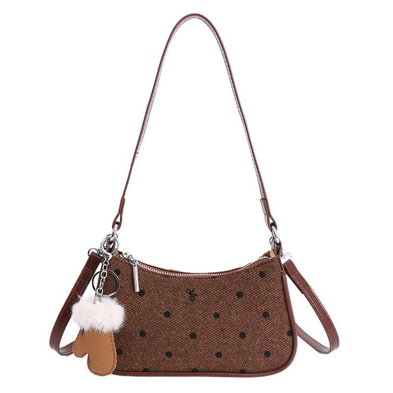 Damen trendige Mini-Handtasche mit verspieltem Tieranhänger Nord Taschen