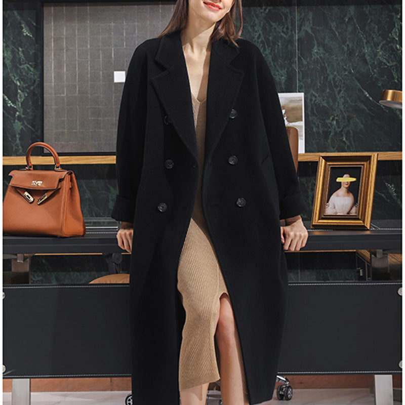 Damen Stilvoller Wollmantel Nord Taschen