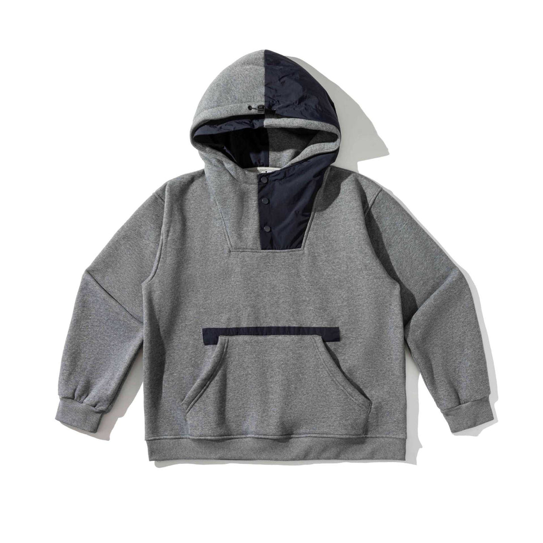 Unisex Oversize Kapuzenpullover mit technischem Frontpanel und Kängurutasche Nord Taschen