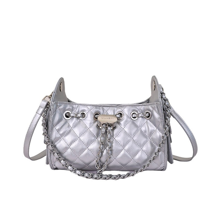 Damen Hobo-Tasche mit eleganter Steppung und modischem Kettenakzent Nord Taschen