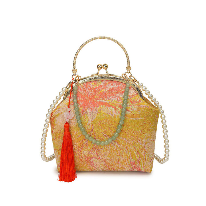 Damen elegante Geldbörse mit kunstvollem Blumenmuster Nord Taschen