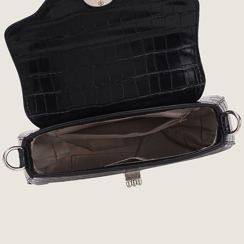 Damen Umhängetasche mit elegantem Kroko-Design und praktischem Schulterriemen Nord Taschen