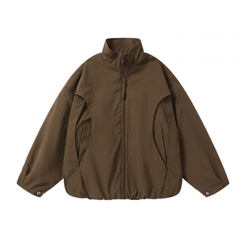Unisex Leichter technischer Blouson mit Stehkragen, durchgehendem Reißverschluss und Tunnelzugsaum Nord Taschen