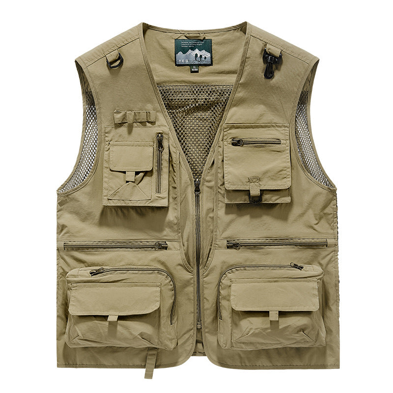 Herren Multifunktionale Anglerweste Nord Taschen 1788278683