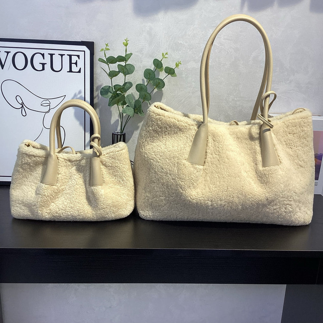 Damen gemütliche und stylische Filz-Shopper-Tasche Nord Taschen