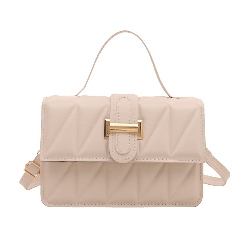 Damen Handtasche mit gestepptem Design und elegantem Klappverschluss Nord Taschen