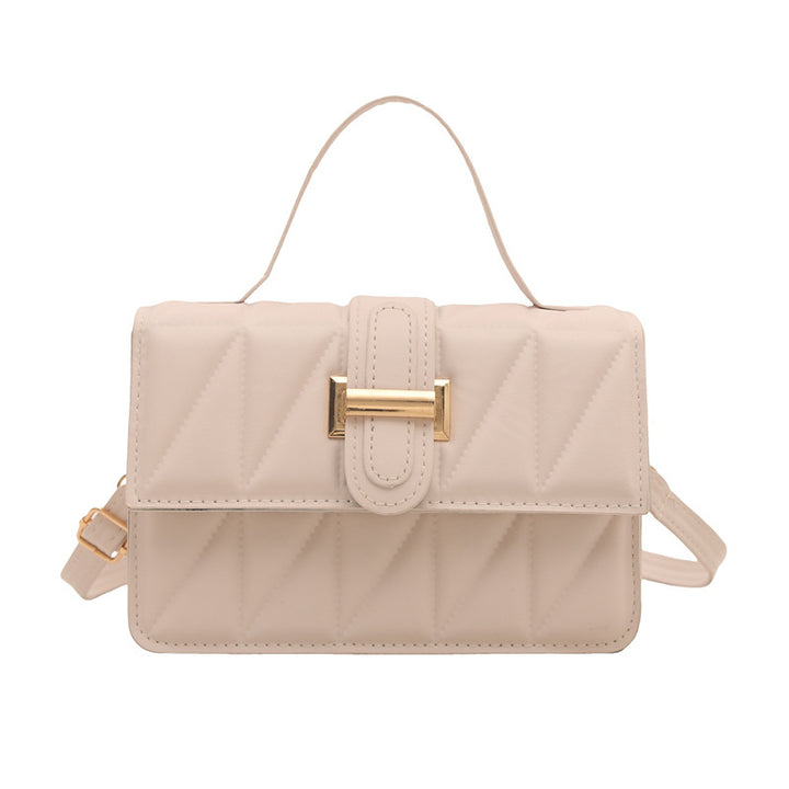 Damen Handtasche mit gestepptem Design und elegantem Klappverschluss Nord Taschen