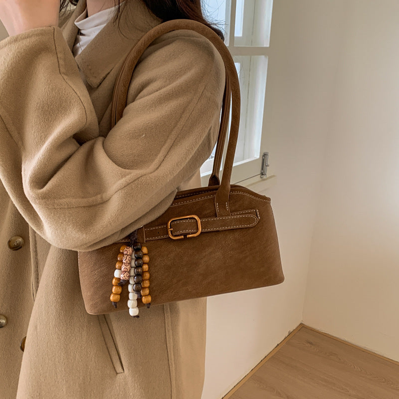 Damen elegante Umhängetasche aus hochwertigem Wildleder Nord Taschen