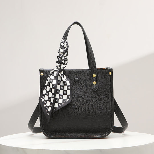 Damen Tragetasche mit elegantem Design und abnehmbarem Seiden-Schal Nord Taschen