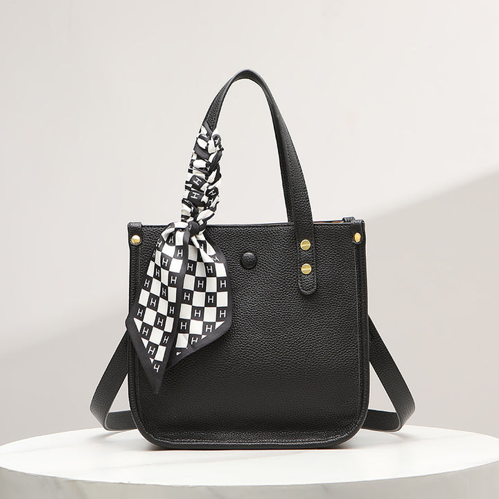 Damen Tragetasche mit elegantem Design und abnehmbarem Seiden-Schal Nord Taschen