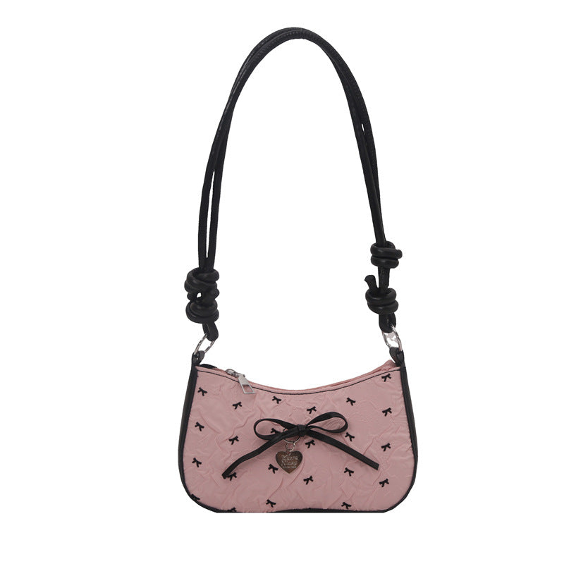Damen Designer Umhängetasche mit romantischem Schleifendetail Nord Taschen