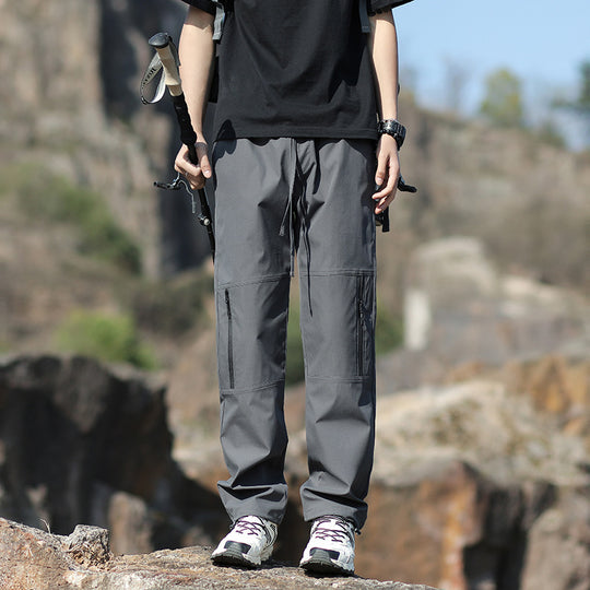 Herren Technische Outdoor- und Wanderhose mit Reißverschlusstaschen und verstellbarer Taille Nord Taschen