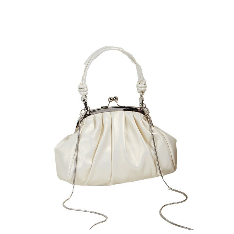 Damen Handtasche mit elegantem Faltendesign und verstellbarem Schulterriemen Nord Taschen