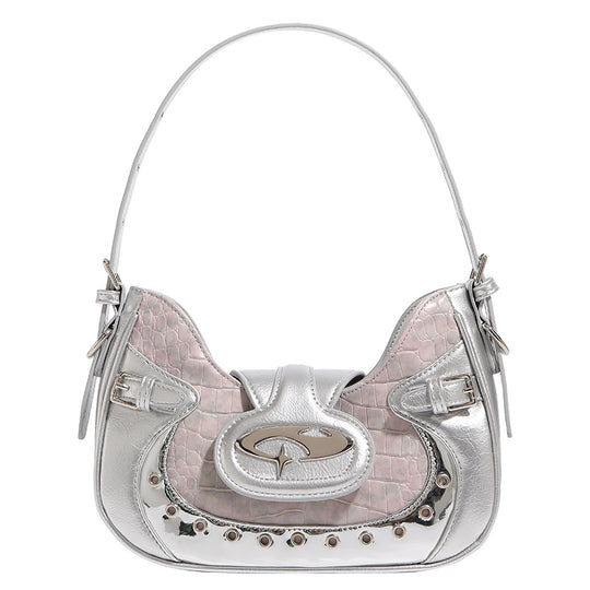 Damen Designer Umhängetasche mit luxuriösem Metallic-Finish Nord Taschen