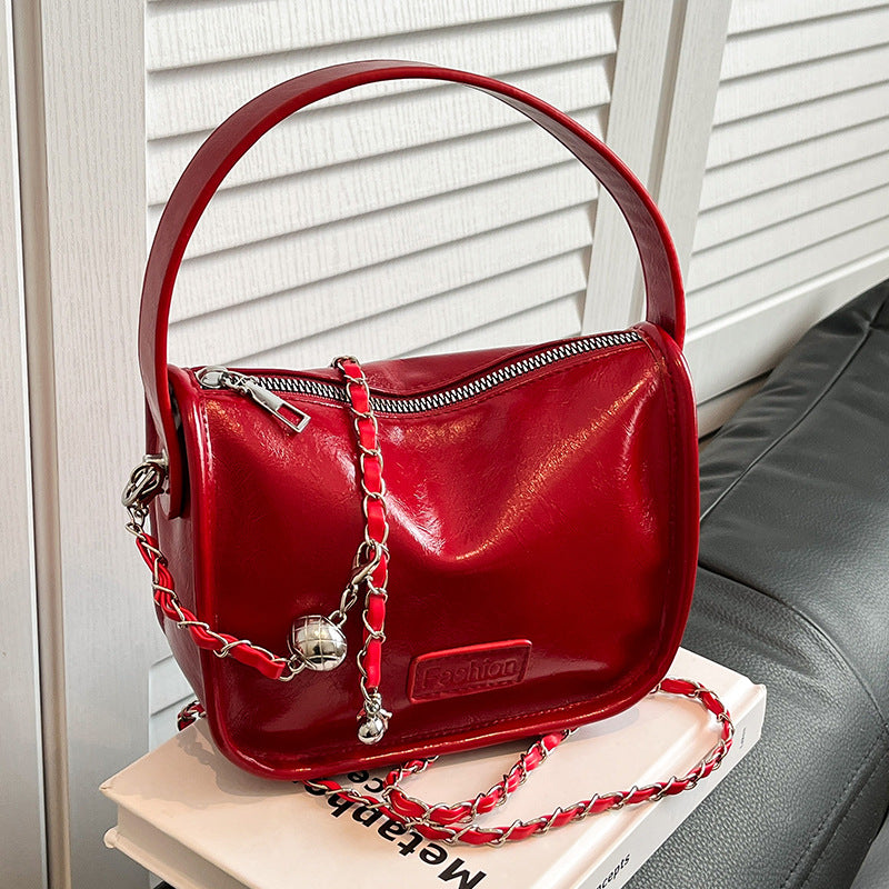 Damen elegante Umhängetasche mit Kettenakzenten Nord Taschen