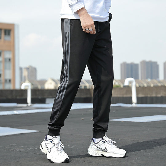 Herren Slim‑Fit Trainingshose mit elastischem Bund, Kordelzug und gerippten Bündchen Nord Taschen