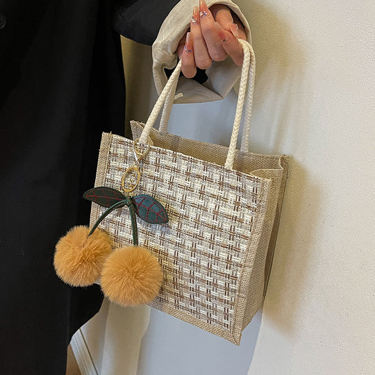 Damen Tragetasche mit elegantem gewebtem Design Nord Taschen