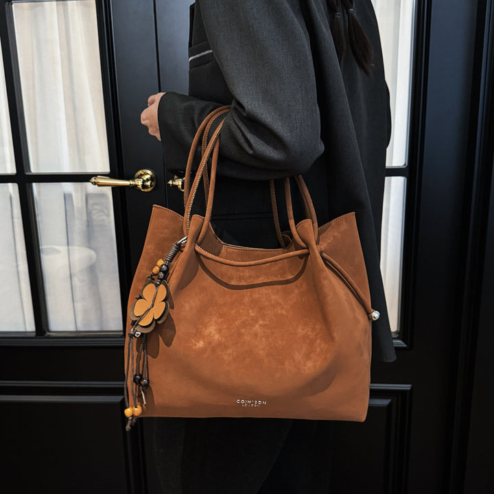Damen Veloursleder Handtasche Nord Taschen