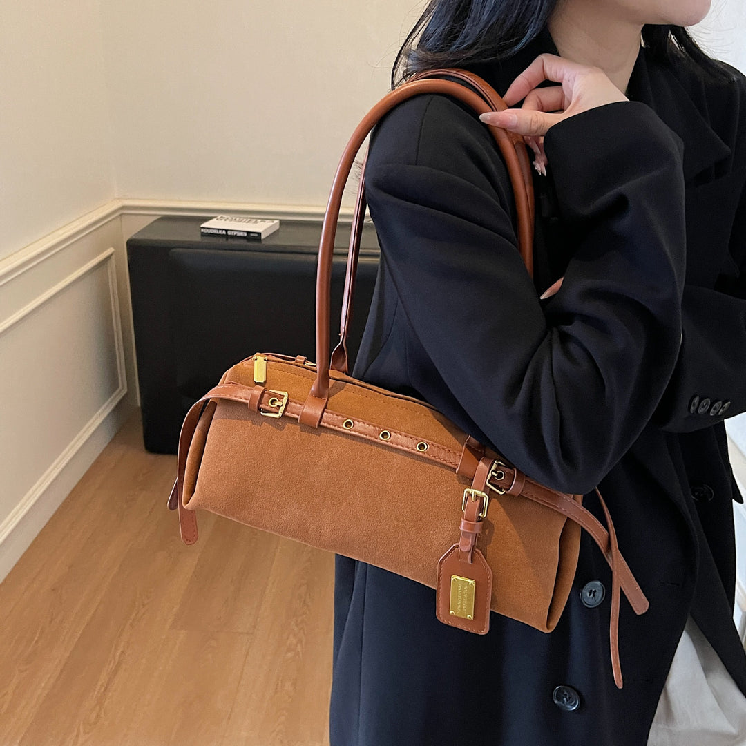Damen Handtasche aus hochwertigem Wildleder mit elegantem Design Nord Taschen