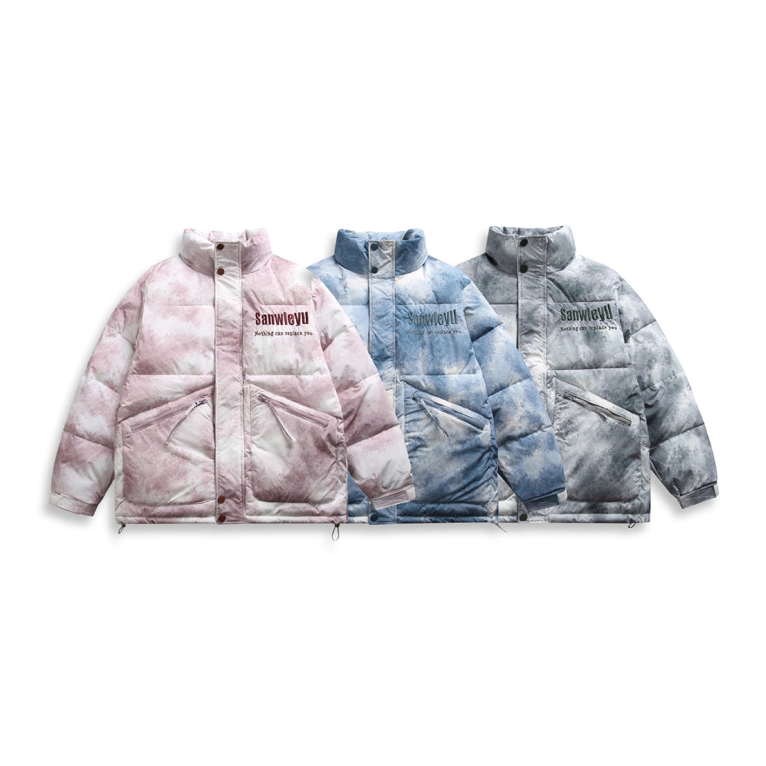 Unisex Kurz geschnittene wattierte Blousonjacke im Boxy‑Schnitt mit hohem Stehkragen und diagonalen Reißverschlusstaschen Nord Taschen