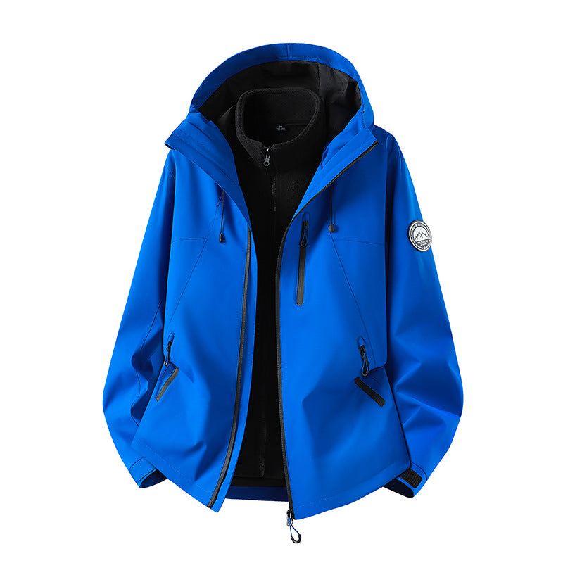 Herren Wasserdichte Softshell-Jacke mit Kapuze und atmungsaktiver Membran Nord Taschen