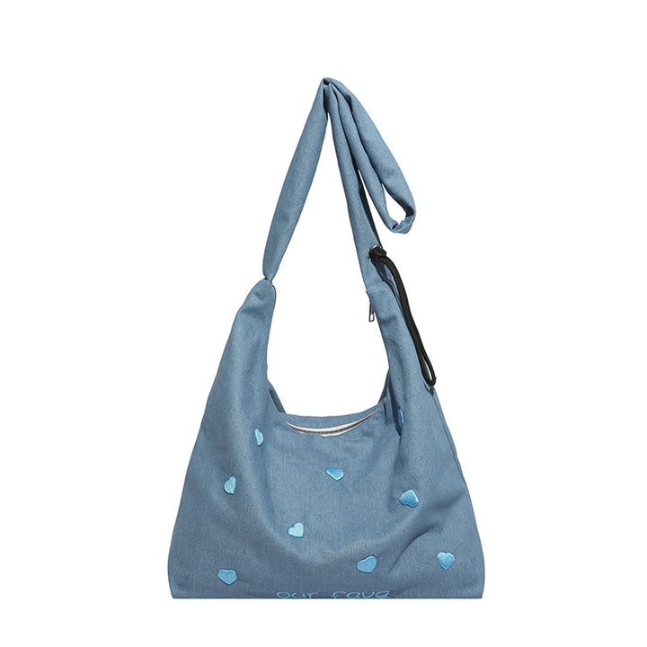 Damen lässige Hobo-Tasche mit verspieltem Herzmotiv Nord Taschen