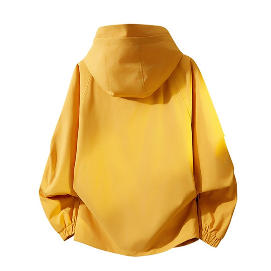 Herren Oversize Utility-Kapuzenjacke mit Multifunktions-Taschen, Zwei-Wege-Reißverschluss & verstellbarem Saum Nord Taschen