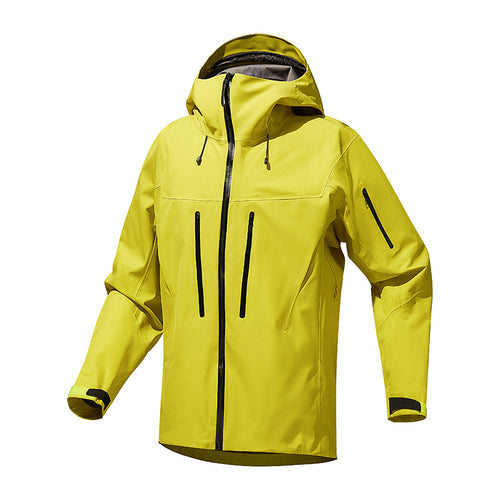 Herren Technische wasserdichte Softshell-Regenjacke mit verschweißten Nähten und vertikalen Brusttaschen Nord Taschen