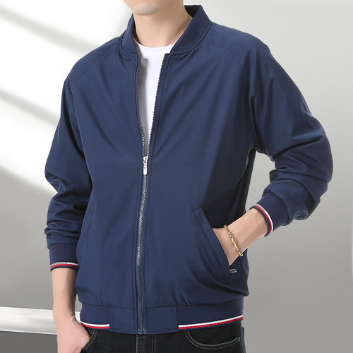 Herren leichte Trainingsjacke mit Stehkragen Nord Taschen