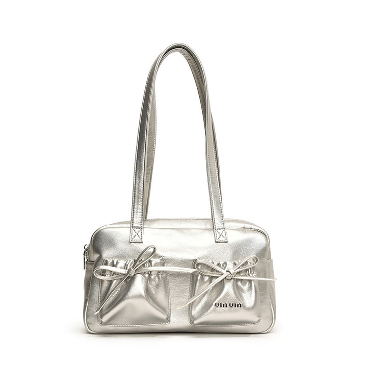 Damen elegante Glanz-Handtasche Nord Taschen