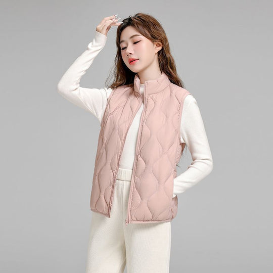 Damen gesteppte Thermo-Kapuzenjacke mit diamantförmiger Steppung Nord Taschen
