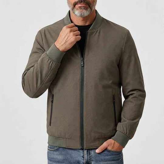 Herren Sportliche Übergangsjacke mit hohem Kragen und seitlichen Reißverschlusstaschen Nord Taschen 1788242364