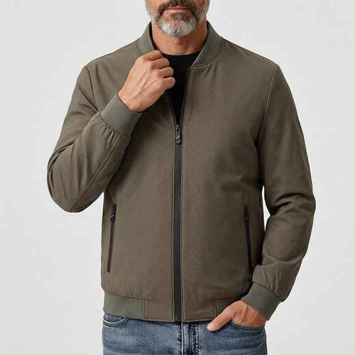 Herren Sportliche Übergangsjacke mit hohem Kragen und seitlichen Reißverschlusstaschen Nord Taschen 1788242364