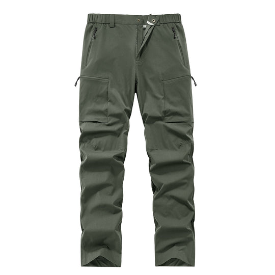 Herren Multifunktionale Cargo-Reisehose mit elastischem Bund, Reißverschlusstaschen und Knieverstärkung Nord Taschen