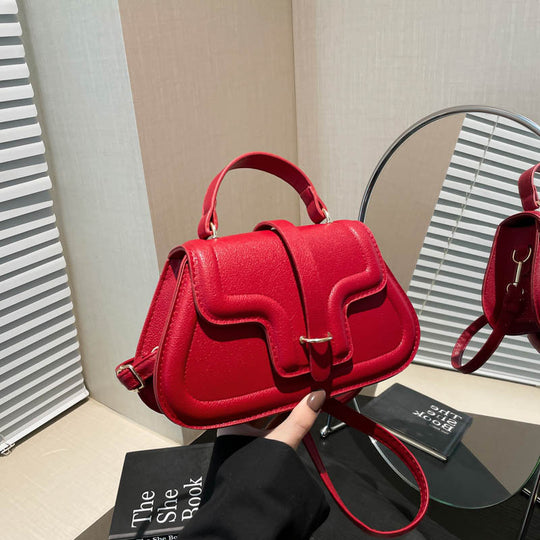 Damen elegante Handtasche mit strukturiertem Design und abnehmbarem Schulterriemen Nord Taschen