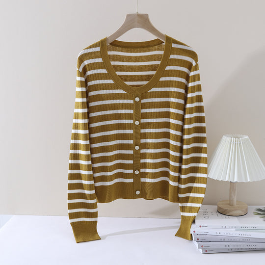 Damen Feiner Zopfmuster-Cardigan mit Rundhals und durchgehender Knopfleiste Nord Taschen