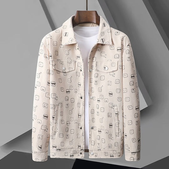Herren Modische Utility-Jacke mit aufgesetzten Taschen Nord Taschen