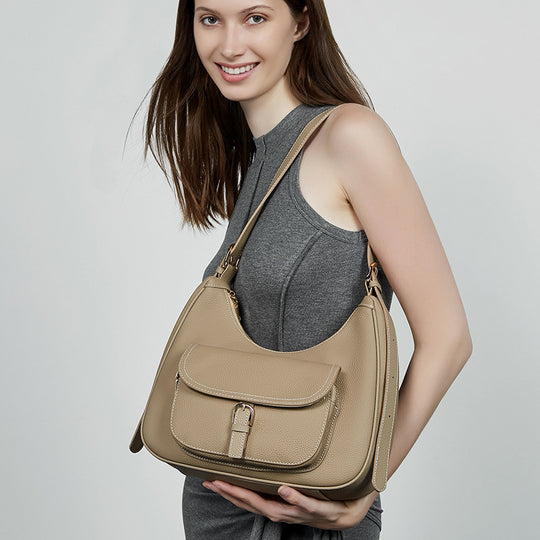Damen Hobo-Tasche mit abnehmbarem Schulterriemen und zwei praktischen Fächern Nord Taschen