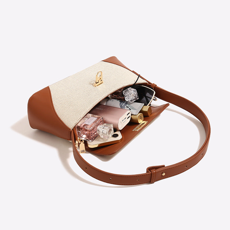 Damen Umhängetasche mit eleganter Faltentechnik und hochwertigem Kunstleder Nord Taschen