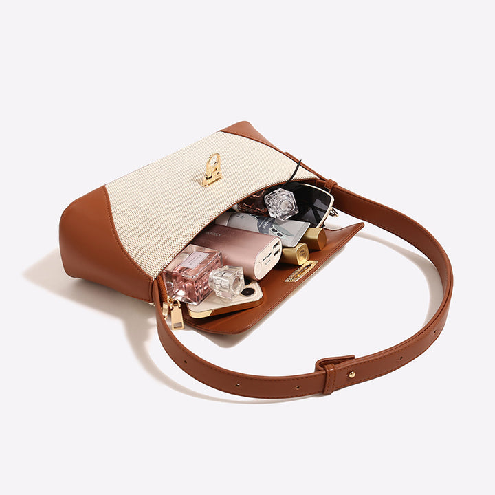 Damen Umhängetasche mit eleganter Faltentechnik und hochwertigem Kunstleder Nord Taschen