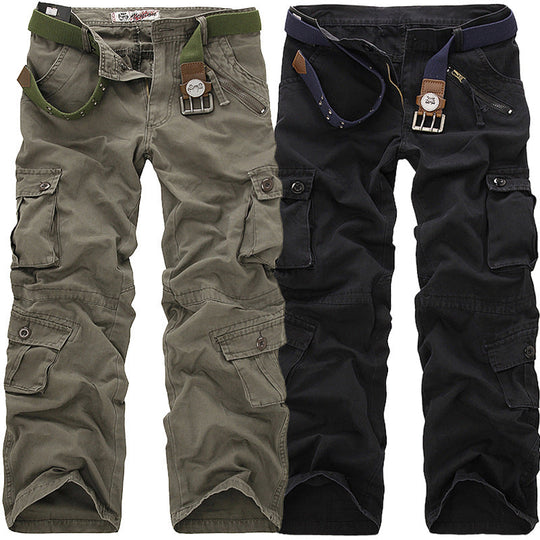 Herren Cargo-Hose mit elastischem Bund und vielseitigen Taschen - Vittorelli