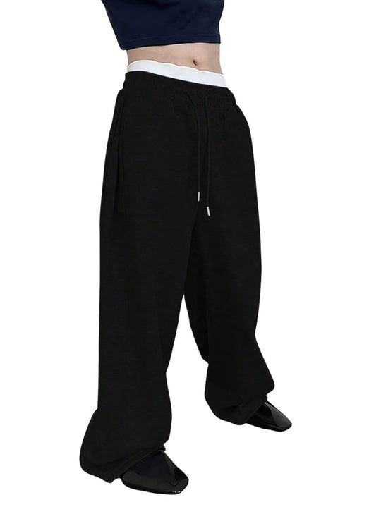 Unisex nan weite Sweatpants mit elastischem Bund, breitem Bein, Kordelzug und verdeckten Seitentaschen Nord Taschen