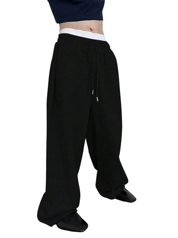 Unisex nan weite Sweatpants mit elastischem Bund, breitem Bein, Kordelzug und verdeckten Seitentaschen Nord Taschen