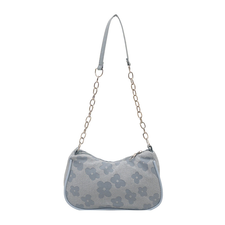 Damen modische Handtasche mit Blumenmuster und Kettenriemen Nord Taschen