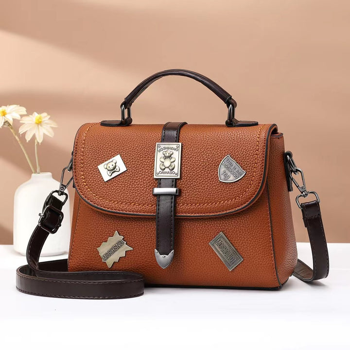 Damen Handtasche mit einzigartigen Badges Nord Taschen