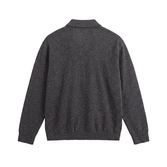 Herren Strick-Poloshirt mit strukturiertem Garn und relaxed Fit Nord Taschen