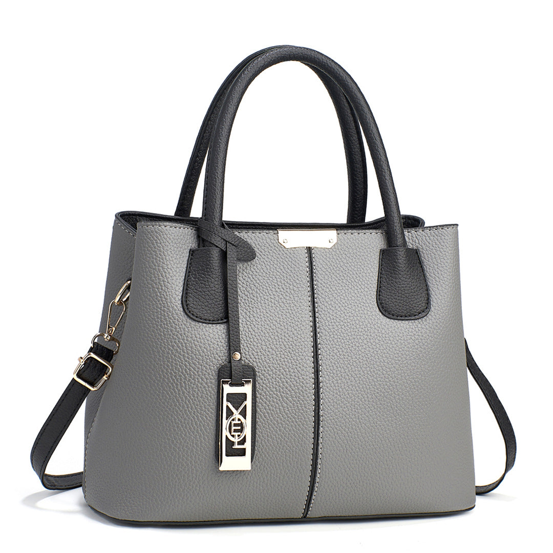 Damen elegante Tragetasche mit Doppelgriff und abnehmbarem Schultergurt Nord Taschen