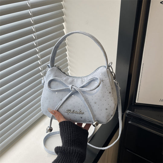 Damen trendige Handtasche mit Sternenmuster und praktischem Kordelzug Nord Taschen
