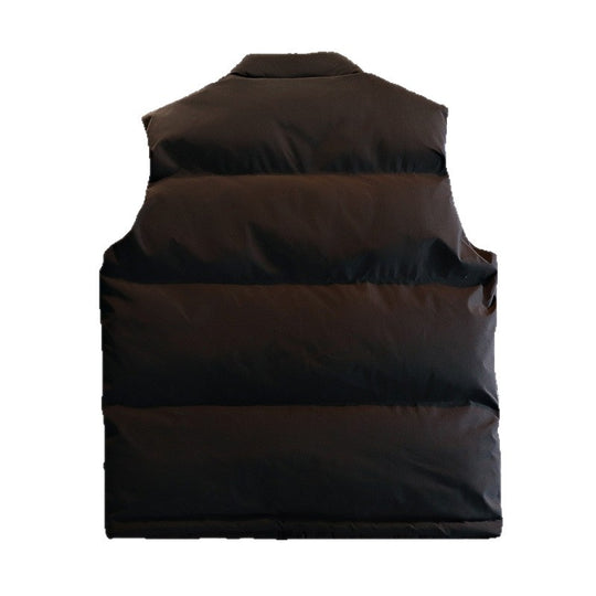 Herren Wattierte Outdoor-Steppweste mit hohem Stehkragen, winddichtem Obermaterial & verstellbarem Saum Nord Taschen