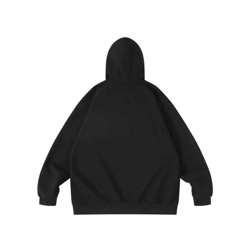 Unisex Oversize-Kapuzenpullover mit Statement-Print und Kängurutasche Nord Taschen